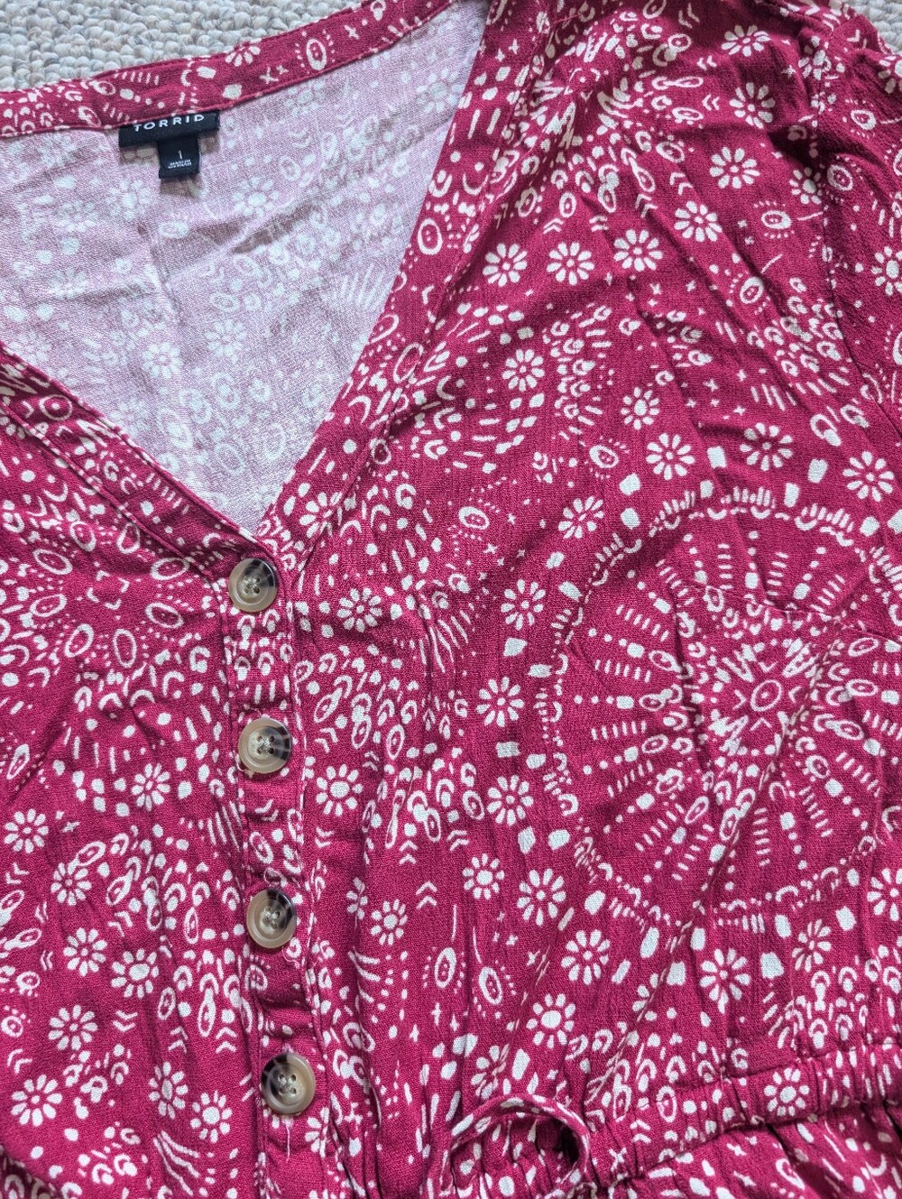 Torrid Patterned Romper - Picture 4 of 6